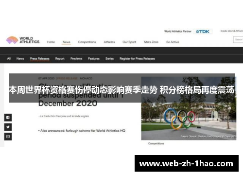 本周世界杯资格赛伤停动态影响赛季走势 积分榜格局再度震荡